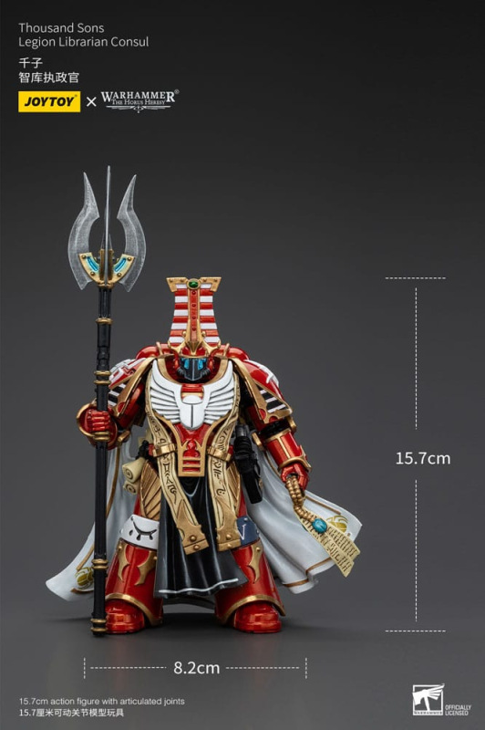 Warhammer The Horus Heresy Action Figure 1/18 Thousand Sons Legion Librarian Consut 16 cm 9