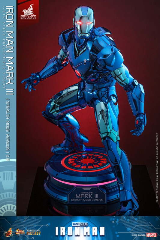 Iron Man Movie Masterpiece Diecast Action Figure 1/6 Iron Man Mark III (Stealth Mode Ver.) 2.0 Hot T 8