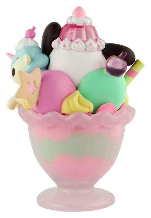 Hello Kitty & Friends Window Box Figure Fast Food Pochacco Pink Unicorn Sundae 9 cm 2