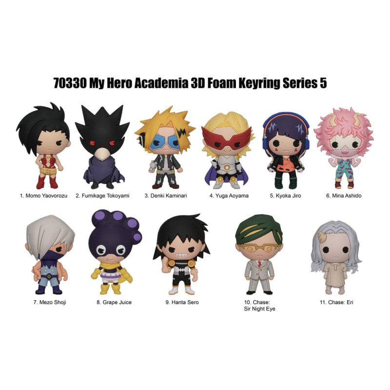 My Hero Academia 3D Foam Bag Clips Series 5 Display (24) 1