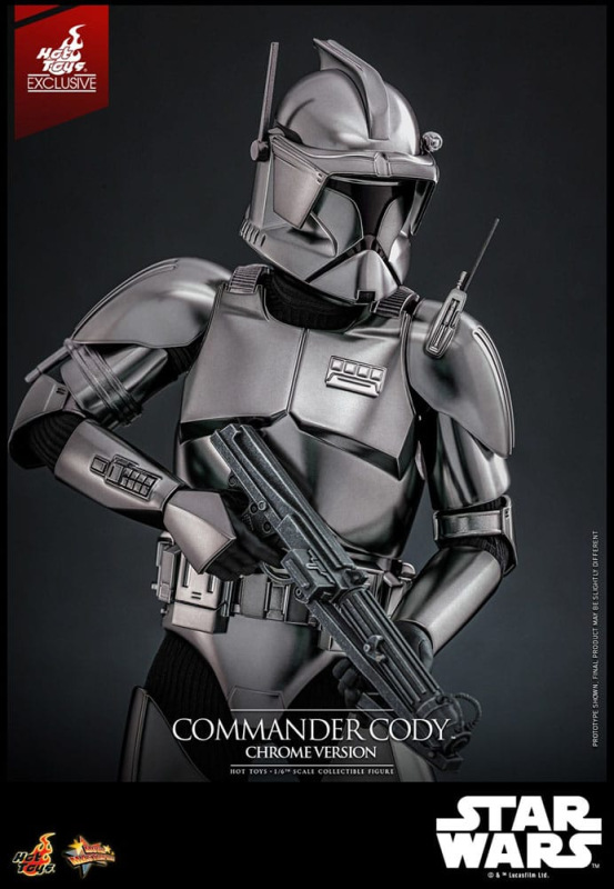 Star Wars Movie Masterpiece Action Figure 1/6 Commander Cody (Chrome Version) Hot Toys Exclusive 30 4
