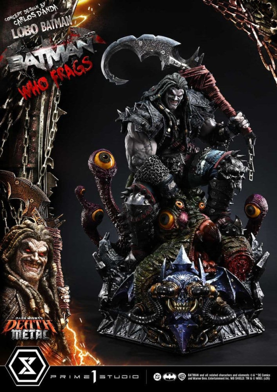 Dark Nights: Death Metal Museum Masterline Statue 1/3 Lobo Batman: Batman Who Frags Deluxe Bonus Ver 7