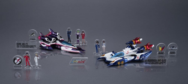 Future GPX Cyber Formula Vehicles 2-Pack vAsurada AKF-0/G spiral boost mode & OGRE AN-21 super Aero 4