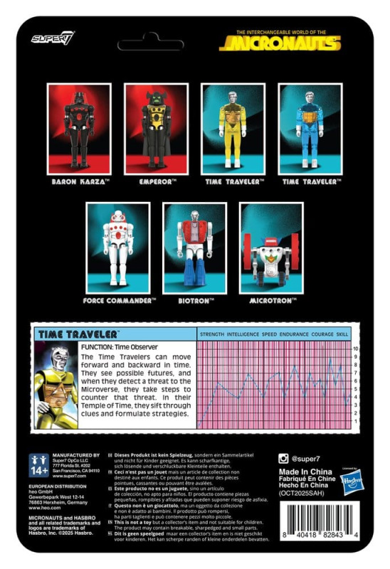Micronauts ReAction+ Action Figure Wave 03 Time Traveler (Translucent Yellow) 10 cm 2