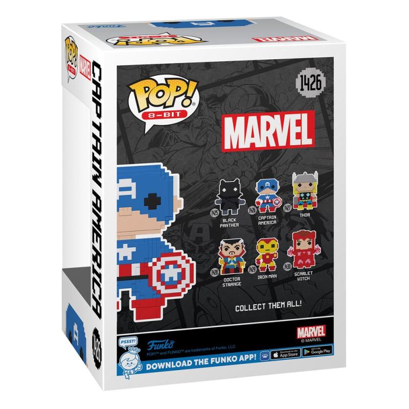 Marvel POP! 8-Bit Vinyl Figure Captain America 9 cm 2