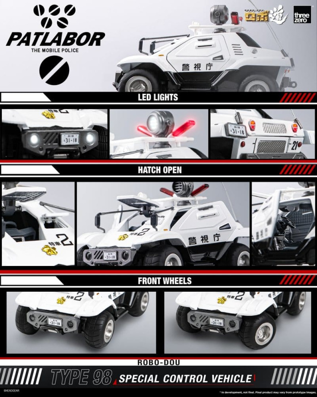 Mobile Police Patlabor ROBO-DOU Type 98 Special Control Vehicle 10 cm 10