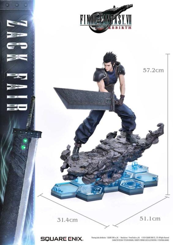 Final Fantasy VII Rebirth Statue 1/4 Zack Fair 57 cm 2