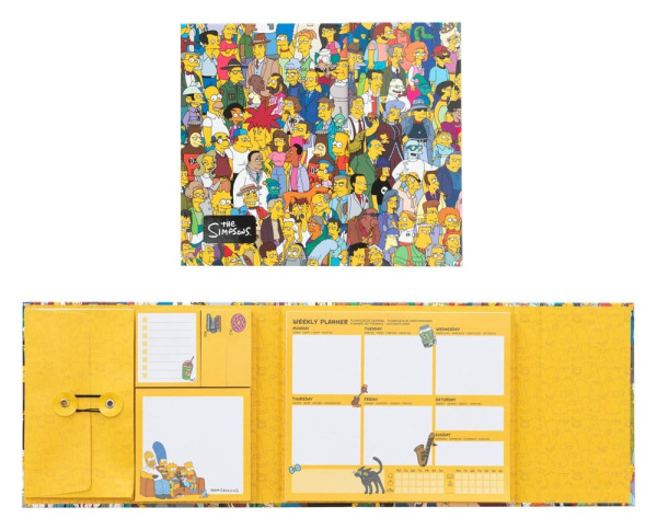 The Simpsons Weekly Planner with Sticky Notes 19 x 17 cm