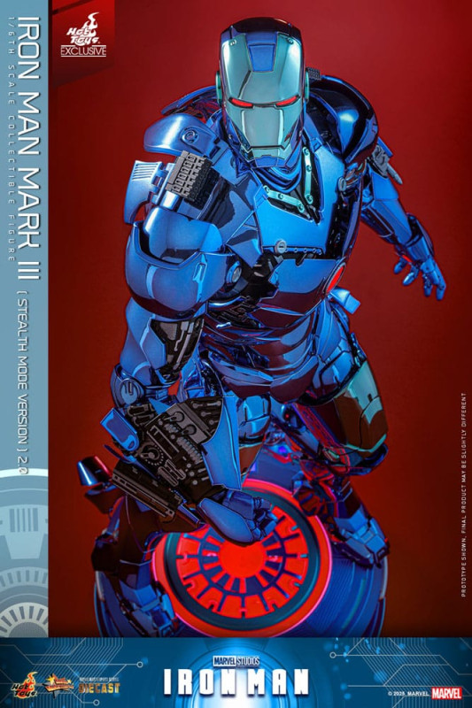 Iron Man Movie Masterpiece Diecast Action Figure 1/6 Iron Man Mark III (Stealth Mode Ver.) 2.0 Hot T 9
