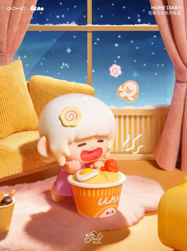 Original Character Trading Figures Blind Box 8-Pack Lazy Home Diary 9 cm 9