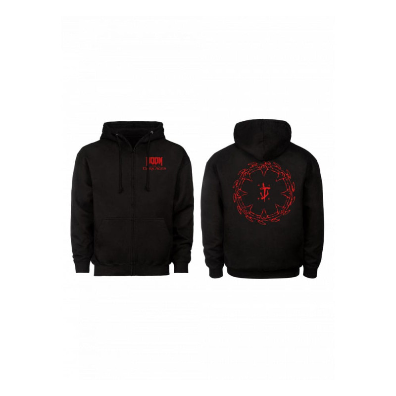 Doom The Dark Ages Hooded Sweater Analog Shield Size S