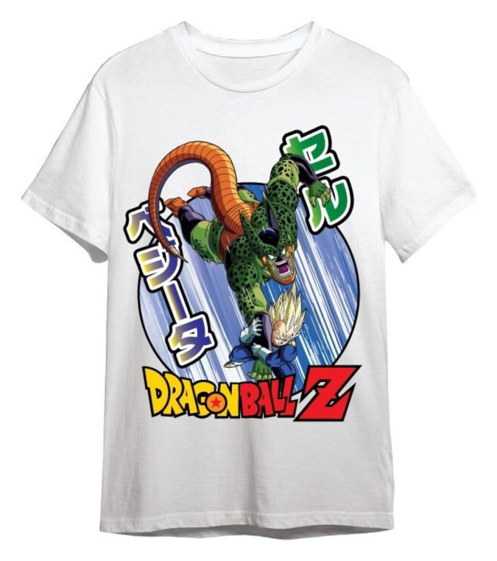 Dragon Ball Z T-Shirt Vegeta / Cell White Size L 1