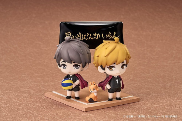 Haikyu!! Qset+ Mini Figures 2-Pack Atsumu Miya & Osamu Miya 8 cm 1