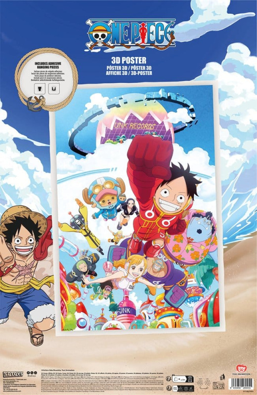 One Piece 3D Poster Punk Records 38 x 58 cm 3