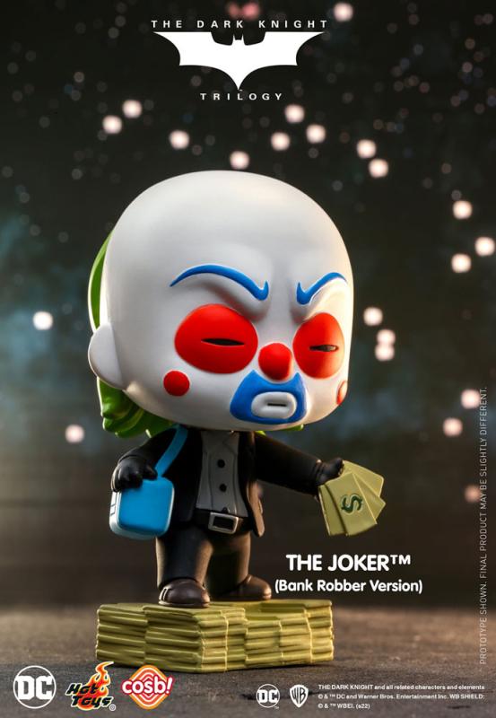 The Dark Knight Trilogy Cosbi Mini Figure The Joker (Bank Robber) 8 cm