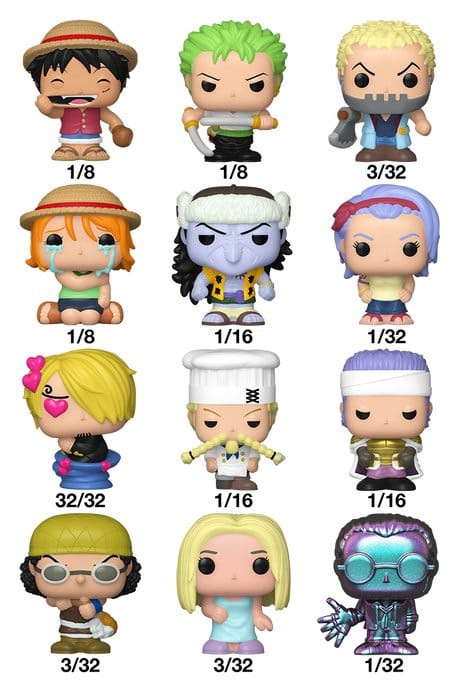 One Piece Bitty POP! Vinyl Figure Display (32) PDQ 2,5 cm 1