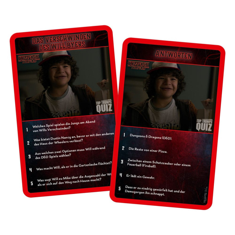 Stranger Things Card Game Top Trumps Quiz *German Version* 7