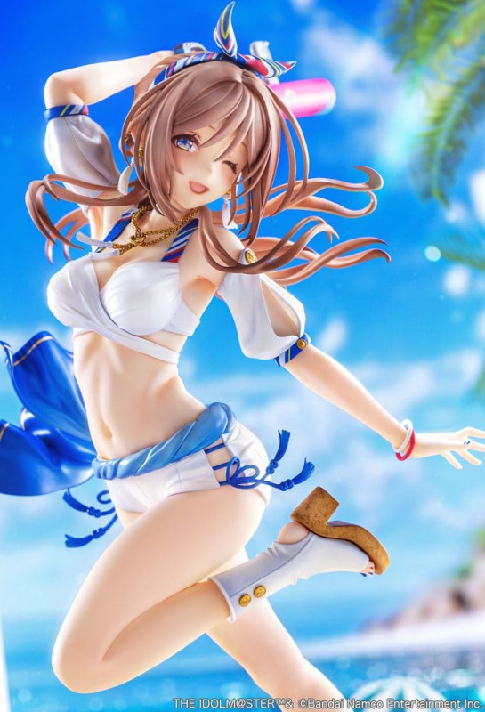 The Idolmaster Gakuen PVC Figure 1/7 Himesaki Rinami Kimi to Semi Blue Ver. With Bonus 27 cm 3