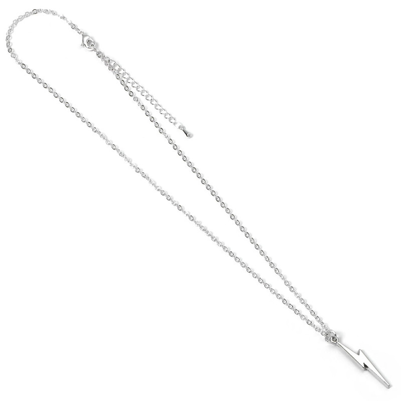 Harry Potter Pendant & Necklace Lightning Bolt (silver plated) 2