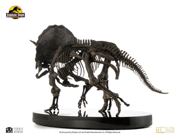 Jurassic World ECC Elite Creature Line Statue 1/12 Triceratops Fossil Skeleton Bronze 33 cm 8