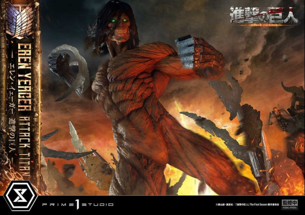 Attack on Titan (TV animation) Ultimate Diorama Masterline Statue Eren Yeager Attack Titan 81 cm 3