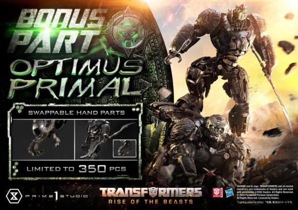 Transformers: Rise of the Beasts Museum Masterline Statue Optimus Primal Ultimate Bonus Version 72 c