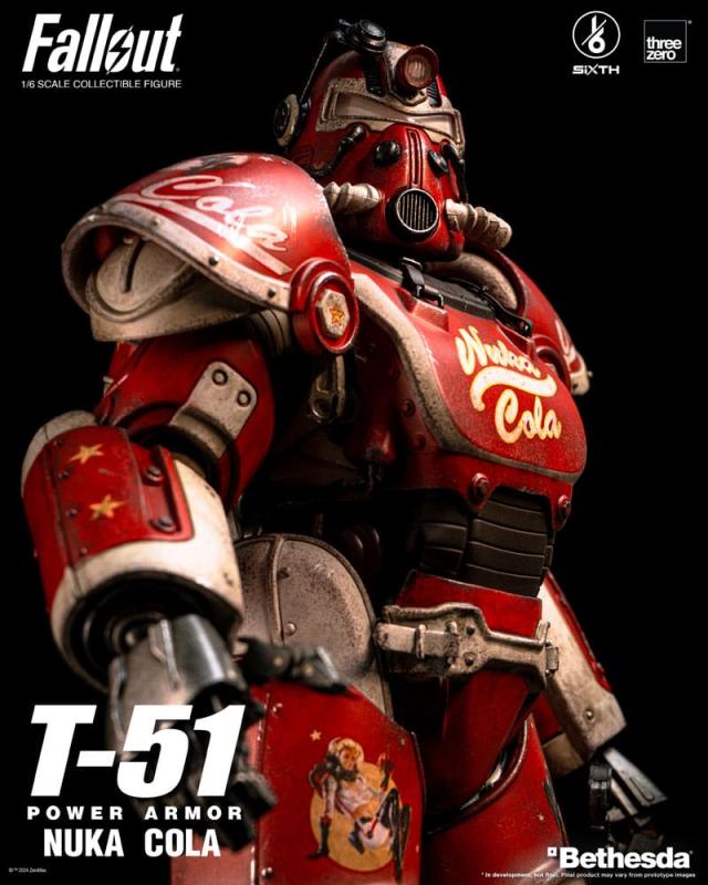 Fallout Action Figure 1/6 T-51 Nuka Cola Power Armor 37 cm 10