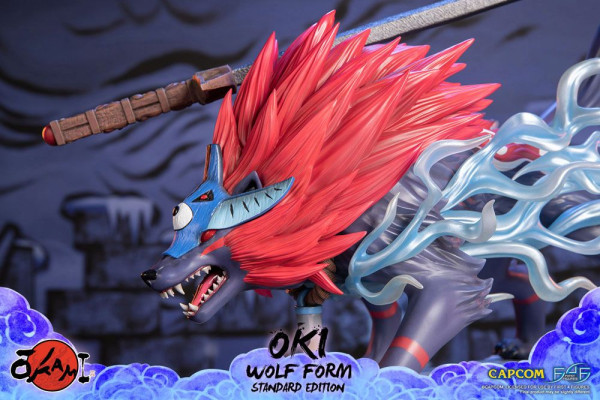 Okami Statue Oki (Wolf Form) 35 cm 13