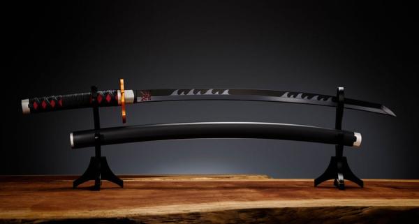 Demon Slayer: Kimetsu no Yaiba Proplica Replica 1/1 Nichirin Sword (Tanjiro Kamado) Kyojuro Rengoku´