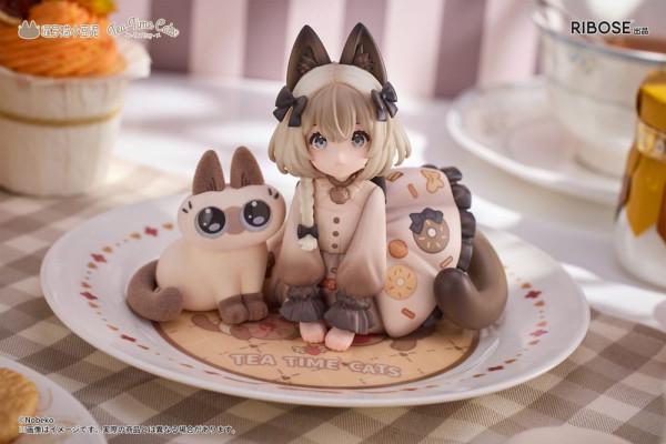 Decorated Life Collection PVC Statue Tea Time Cats x Siamese Cat Azuki-san Friendship Collaboration 5