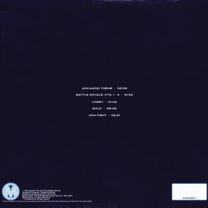 Arkanoid Game Soundtrack Vinyl Eternal Battle EP 1