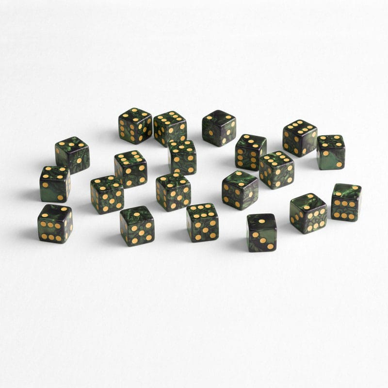 Q Workshop Dice Set Full Pack D6 Green (20) 1