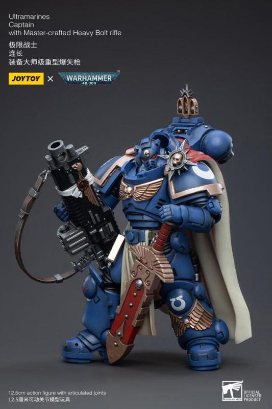 Warhammer 40k Action Figure 1/18 Ultramarines Captain with Master-Crafted Heavy Bolt Rifle 12 cm 4