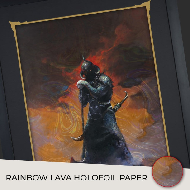 Frank Frazetta Fine Art Print Death Dealer III (Revised) Rainbow Lava Holofoil 41 x 61 cm - unframed 3