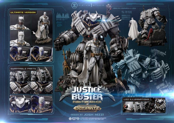DC Comics Ultimate Museum Masterline Statue Justice Buster: Phantom Armor (Design By Josh Nizzi) Ult 11