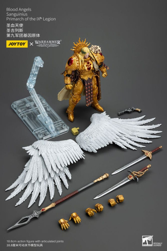 Warhammer The Horus Heresy Action Figure 1/18 Blood Angels Sanguinius Primarch of the IXth Legion 19 5