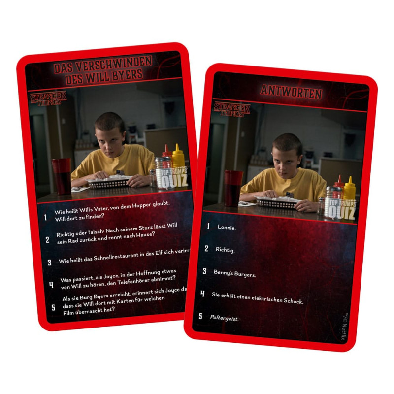 Stranger Things Card Game Top Trumps Quiz *German Version* 8