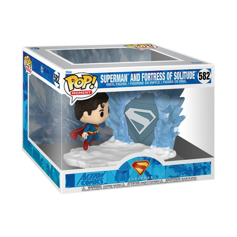 Superman (2025) POP Moments Vinyl Figures Superman and Fortress of Solitude 9 cm 1