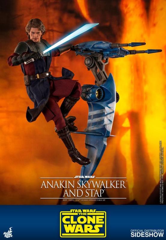 Star Wars The Clone Wars Action Figure 1/6 Anakin Skywalker & STAP 31 cm