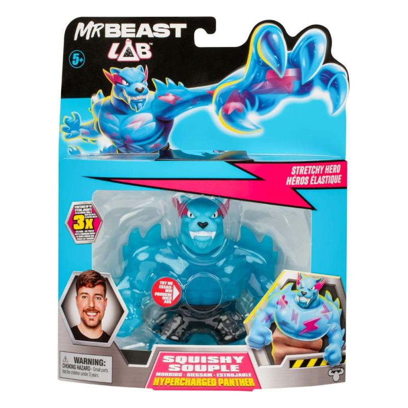 Mr. Beast Lab Goo Jit Zu Stretch Figure Hypercharged Panther 11 cm