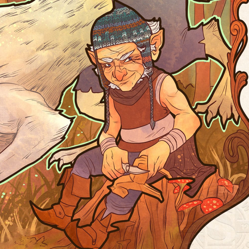 Critical Role Art Print Travis Willingham: 10th Anniversary Art Nouveau Illustrations 46 x 28 cm - u 5