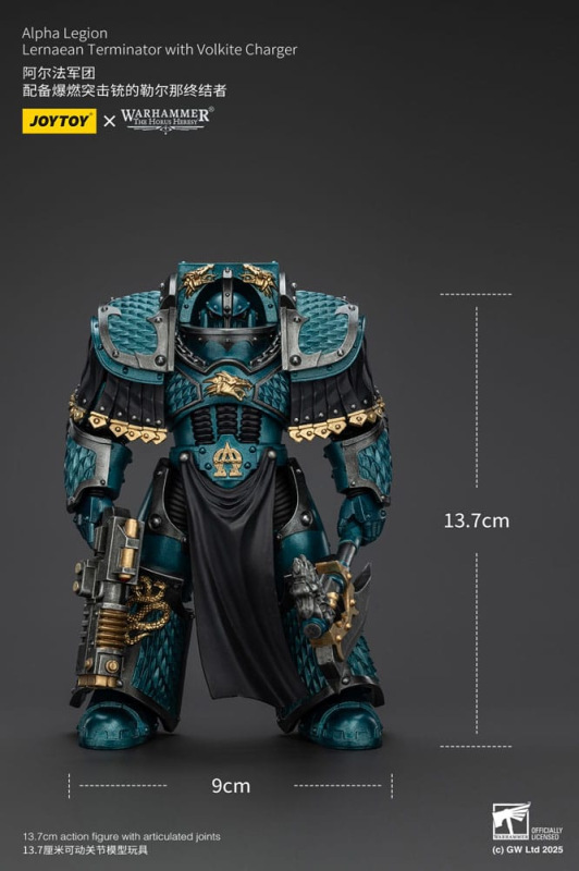 Warhammer The Horus Heresy Action Figure Alpha Legion Lernaean Terminator with Volkite Charger 20 cm 9