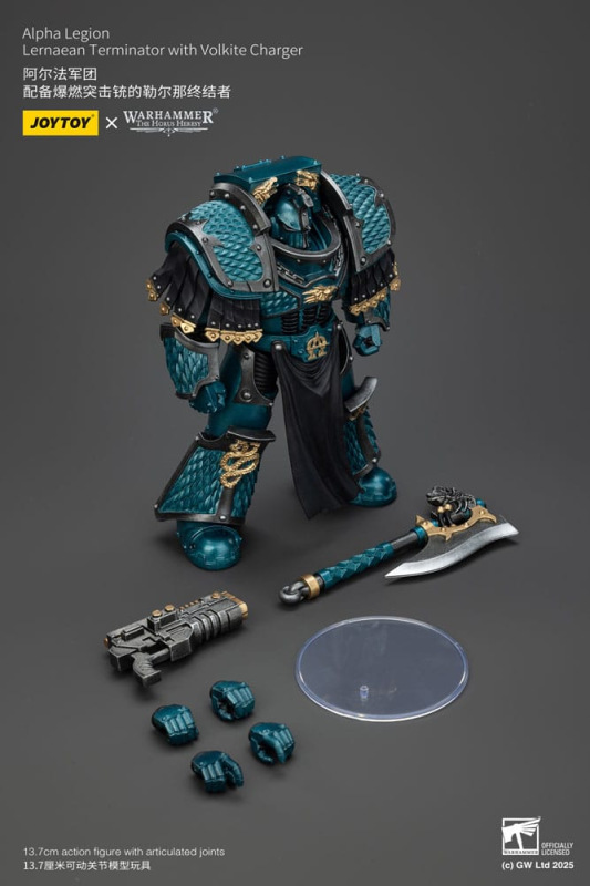Warhammer The Horus Heresy Action Figure Alpha Legion Lernaean Terminator with Volkite Charger 20 cm 1