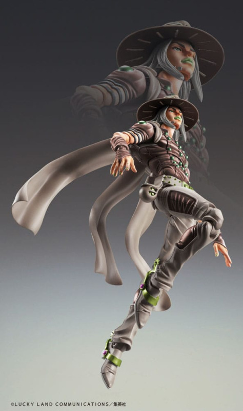 JoJo's Bizarre Adventure Part7 Steel Ball Run Super Action Action Figure Chozokado Gyro Zeppeli Thir 6