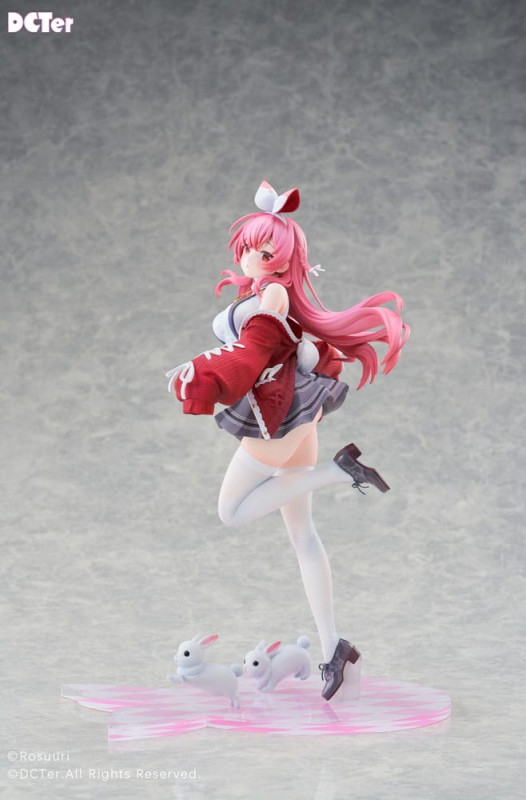 Rosuuri Original Character PVC Statue 1/7 White Rabbit Rosu Casual Clothes Ver. 25 cm 6