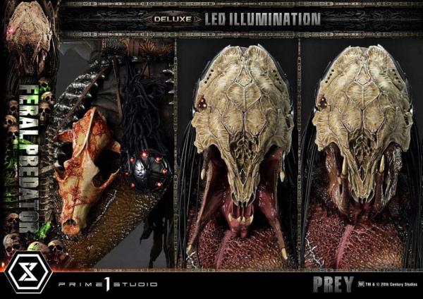 Prey (Movie) Museum Masterline Series Statue 1/3 Feral Predator Deluxe Version 89 cm 12