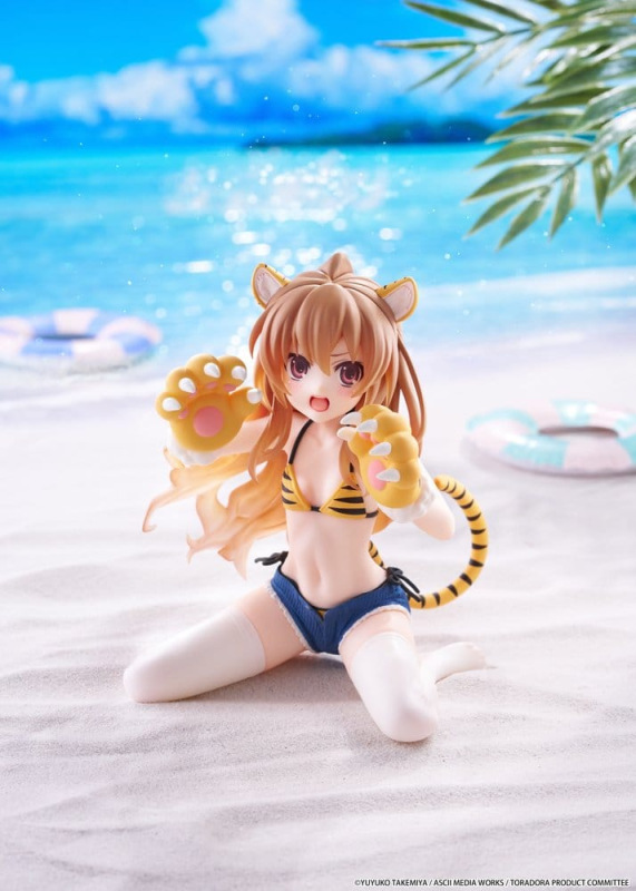 Toradora! Desktop Cute PVC Figure Taiga Aisaka (Tiger Costume Swimwear Ver.) 13 cm 2