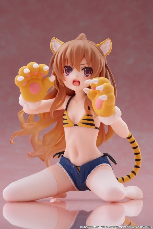 Toradora! Desktop Cute PVC Figure Taiga Aisaka (Tiger Costume Swimwear Ver.) 13 cm 4