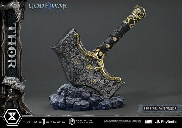 God of War: Ragnarök Real Elite Masterline Series Statue 1/3 Thor Deluxe Bonus Version 105 cm 4