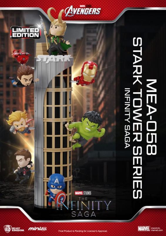 Marvel Mini Egg Attack Figures The Infinity Saga Stark Tower series Tony Stark & Mark VII suit p